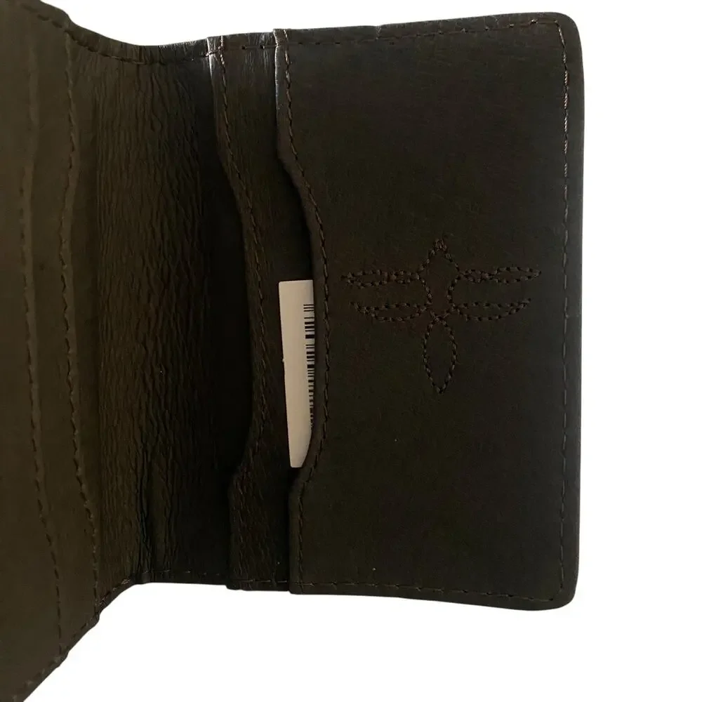NWT Men’s JUSTIN Front Pocket Genuine Leather Brown RFID Card Wallet 2122825W7